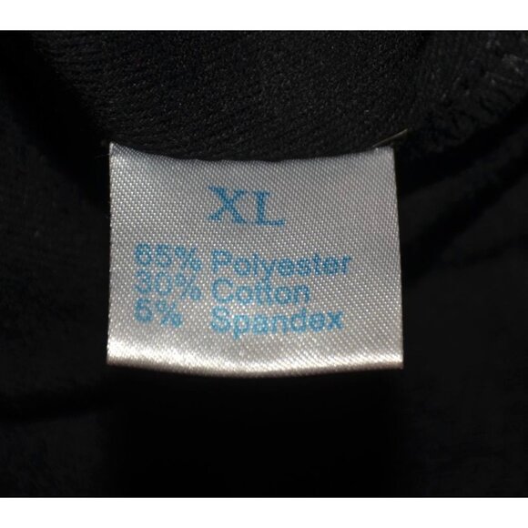 Bulotus Black & Purple Plaid Tie Up Cowl Neck Thin Knit Shirt Top Size XL Tunic - Picture 8 of 9